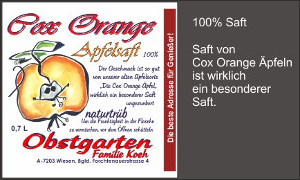 Apfel Cox Orange